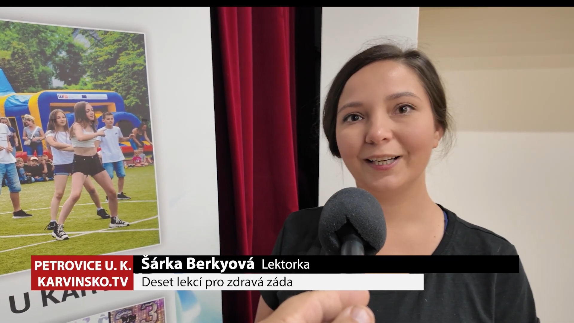 Zdravá záda - lekce s lektorkou Šárkou Berkyovou