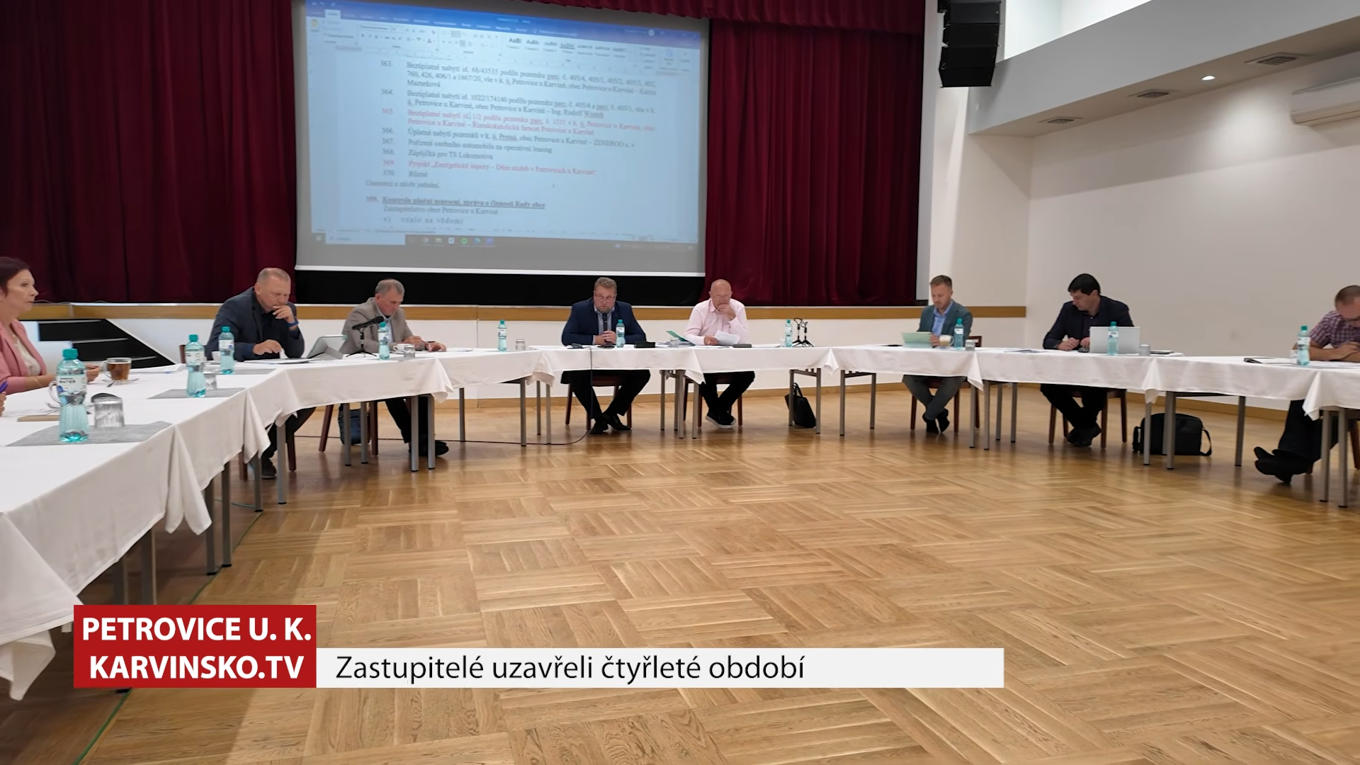 Poslední zasedání Zastupitelstva obce