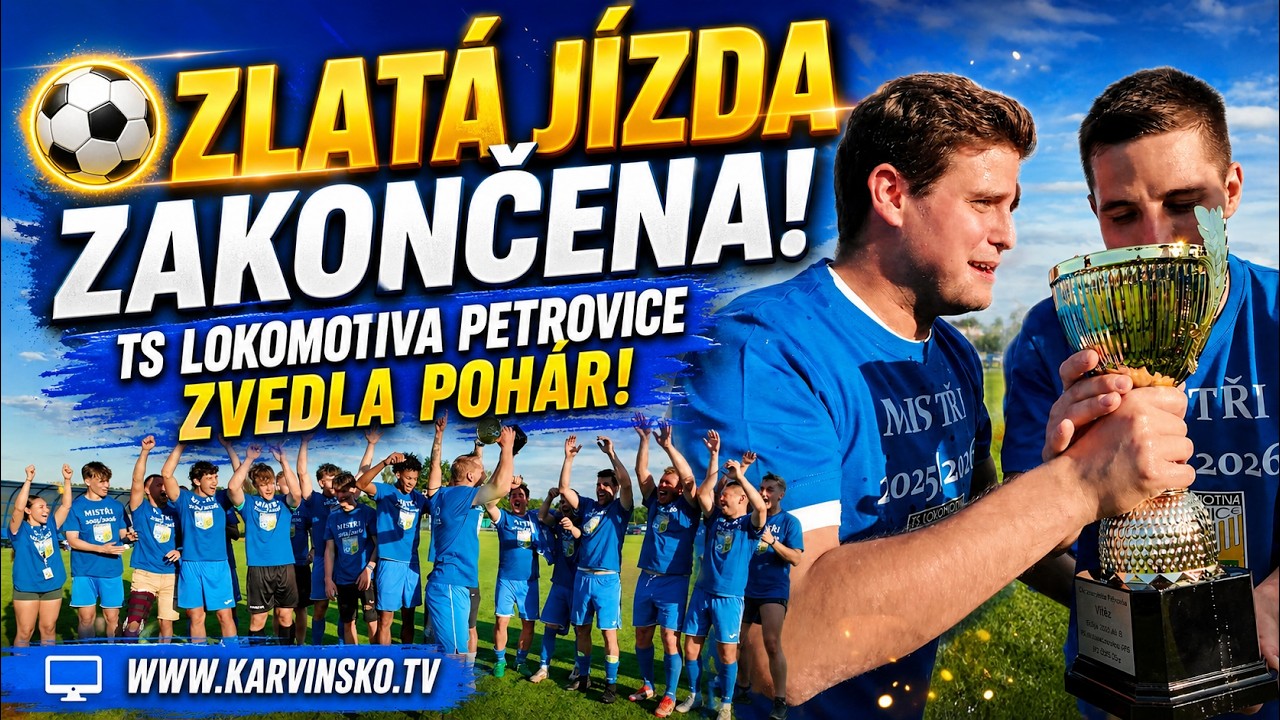 Oslavy titulu! TS Lokomotiva Petrovice zvedla pohár 