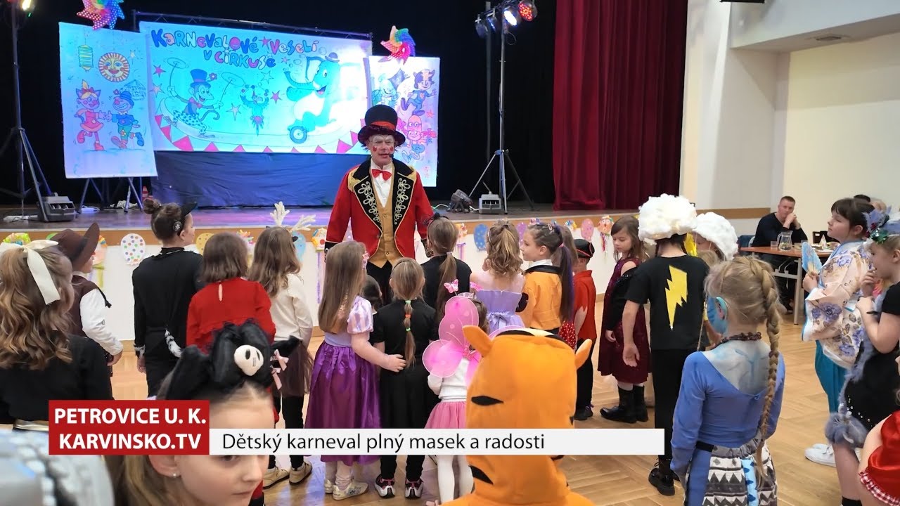 Školní karneval žáků prvního stupně ZŠ Petrovice a ZŠ Marklovice 