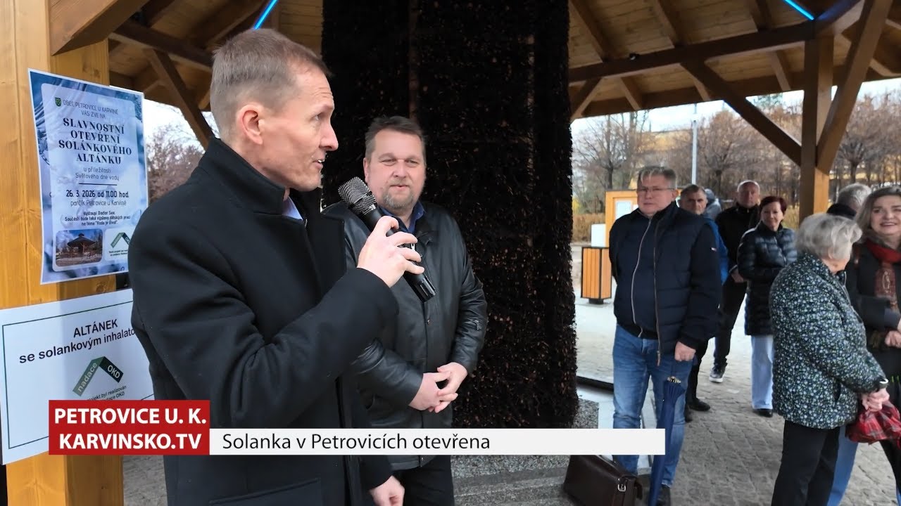 Petrovice u Karviné otevřely unikátní solanku - Relaxace, která léčí!