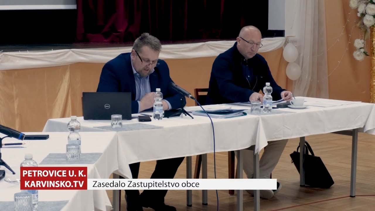 19. zasedání Zastupitelstva obce Petrovice u Karviné