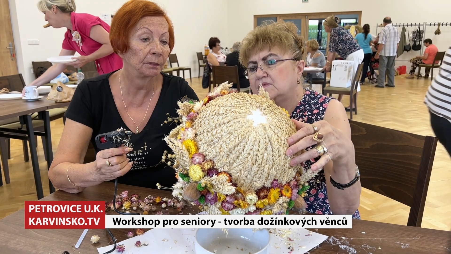 Tvorba dožínkových věnců - workshop pro seniory 