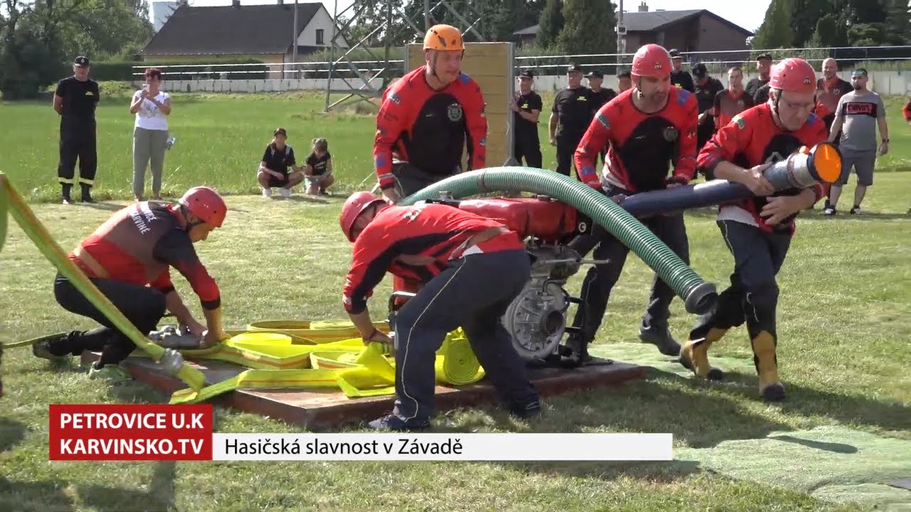 Hasičská slavnost hasičů v Závadě 