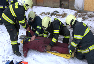 Cvičení jednotky sboru dobrovolných hasičů Petrovice-Závada